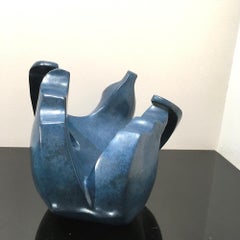 Der glückliche Bär von Eric Valat - Bronze-Skulptur eines Bären, Tierkunst
