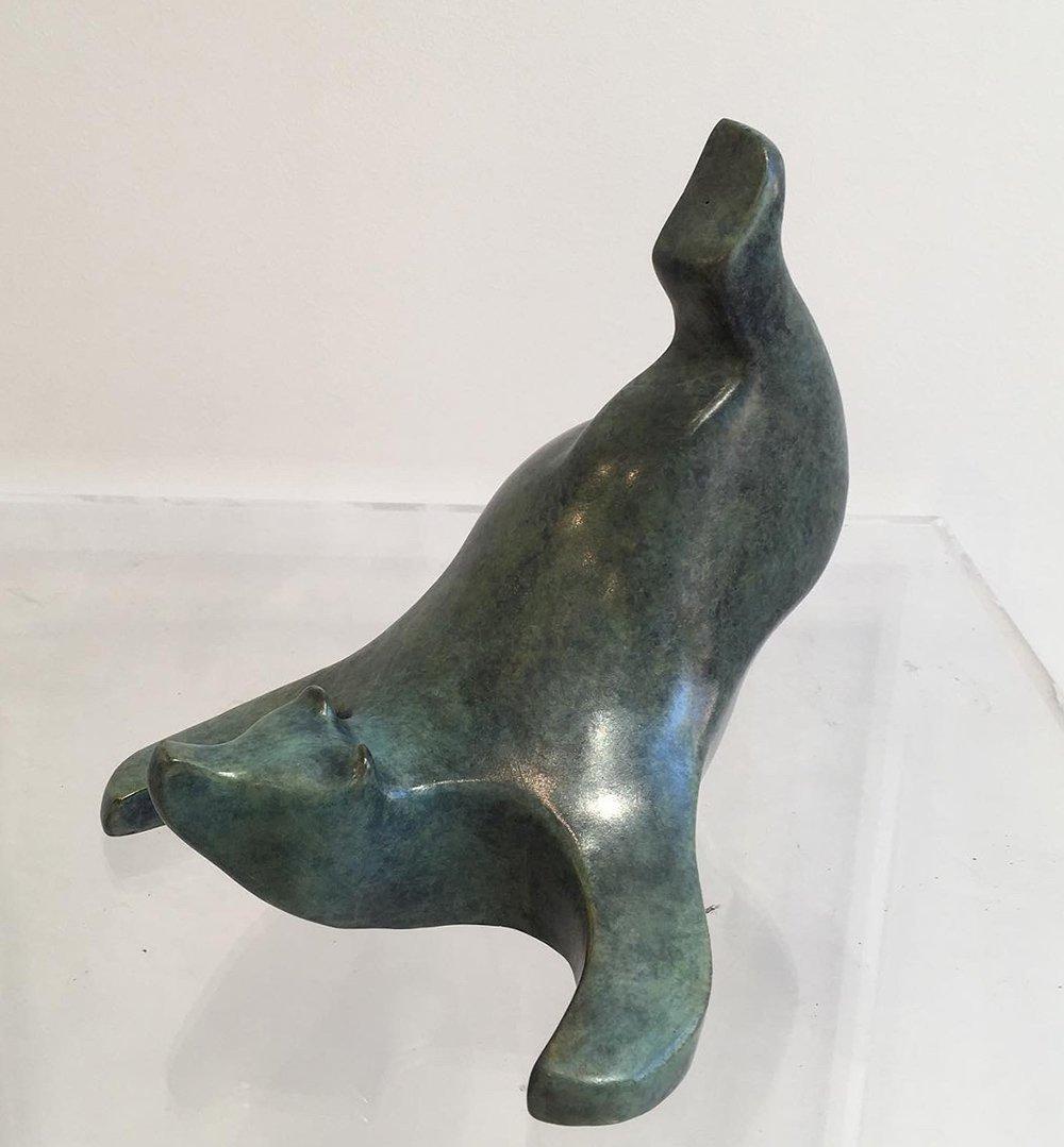 Waouhhh! von Eric Valat - Bronzeskulptur eines Bären, Tierskulptur, lustig im Angebot 2
