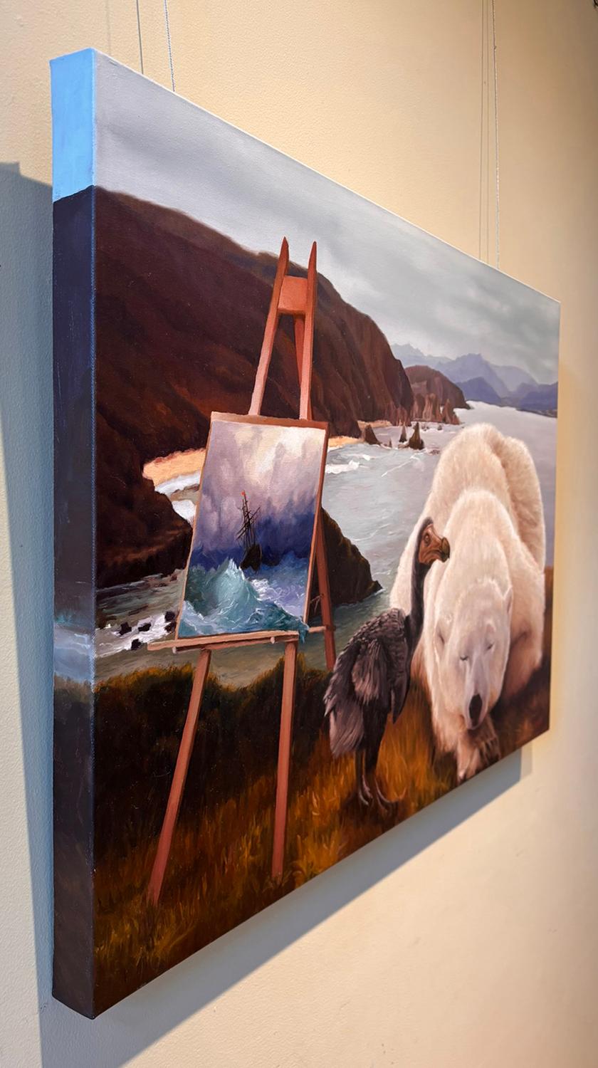 Discovering New Worlds, Oil Painting - Surrealist Art by Eric Vanasse