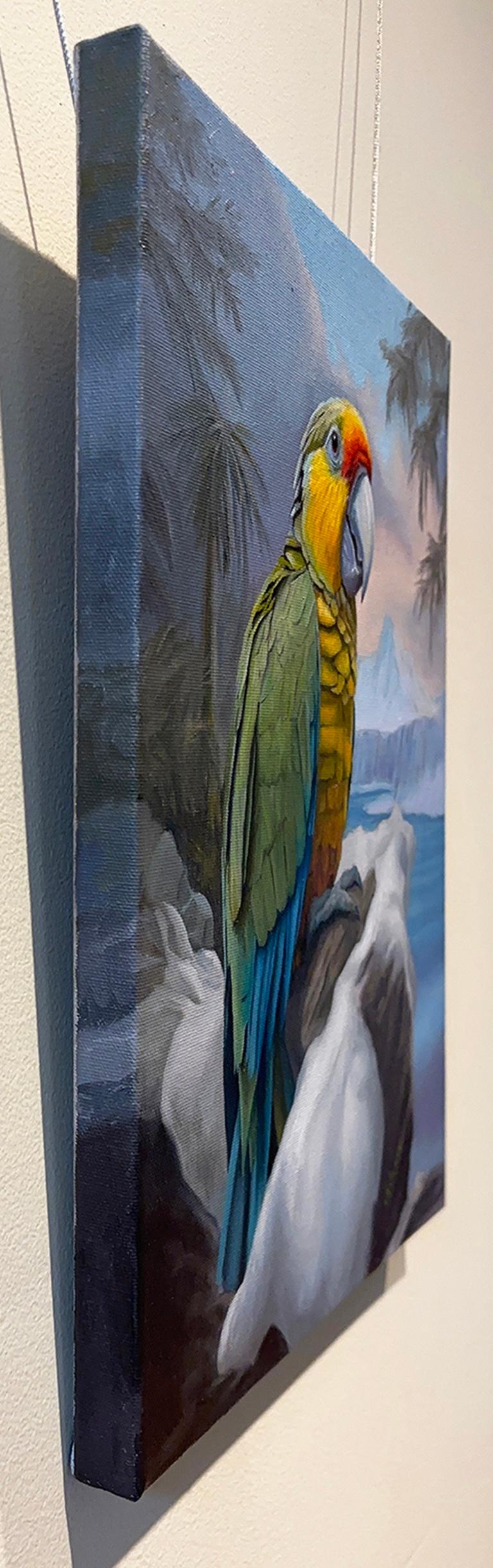 Meine Liebe, Ölgemälde (Grau), Animal Painting, von Eric Vanasse