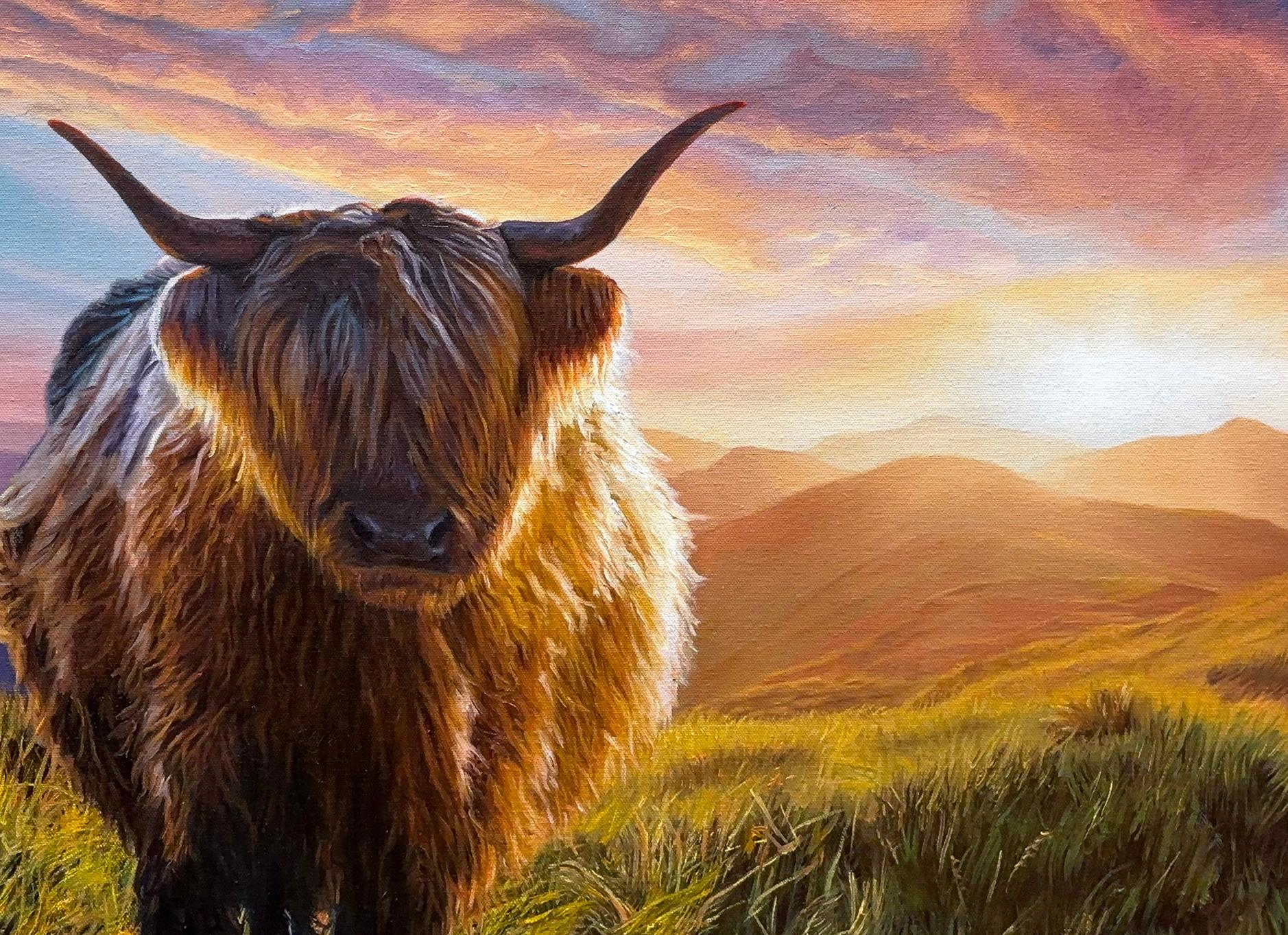 Paradies gefunden, Ölgemälde (Schwarz), Animal Painting, von Eric Vanasse