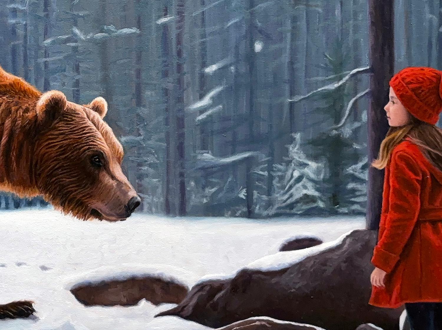 A Winter, peinture à l'huile - Réalisme Painting par Eric Vanasse