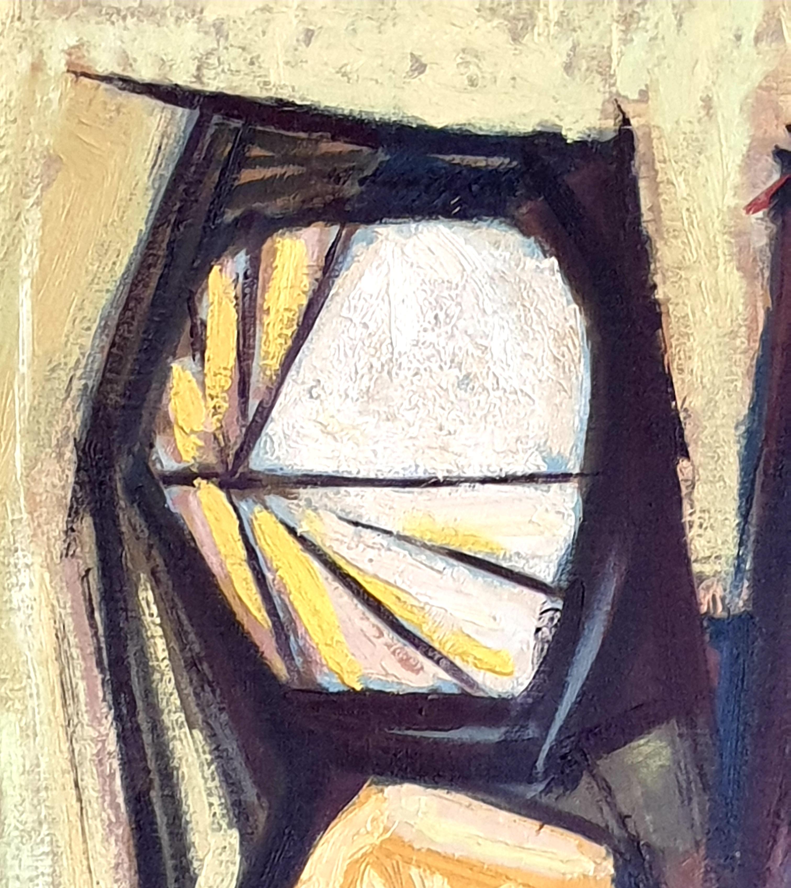 Large mid-century abstract expressionist oil on canvas of a still life of flowers by Belgian artist Eric Verhal. Signed and dated '65 to the bottom right and again to the reverse of the canvas.

A colourful and energetic painting of a vase of