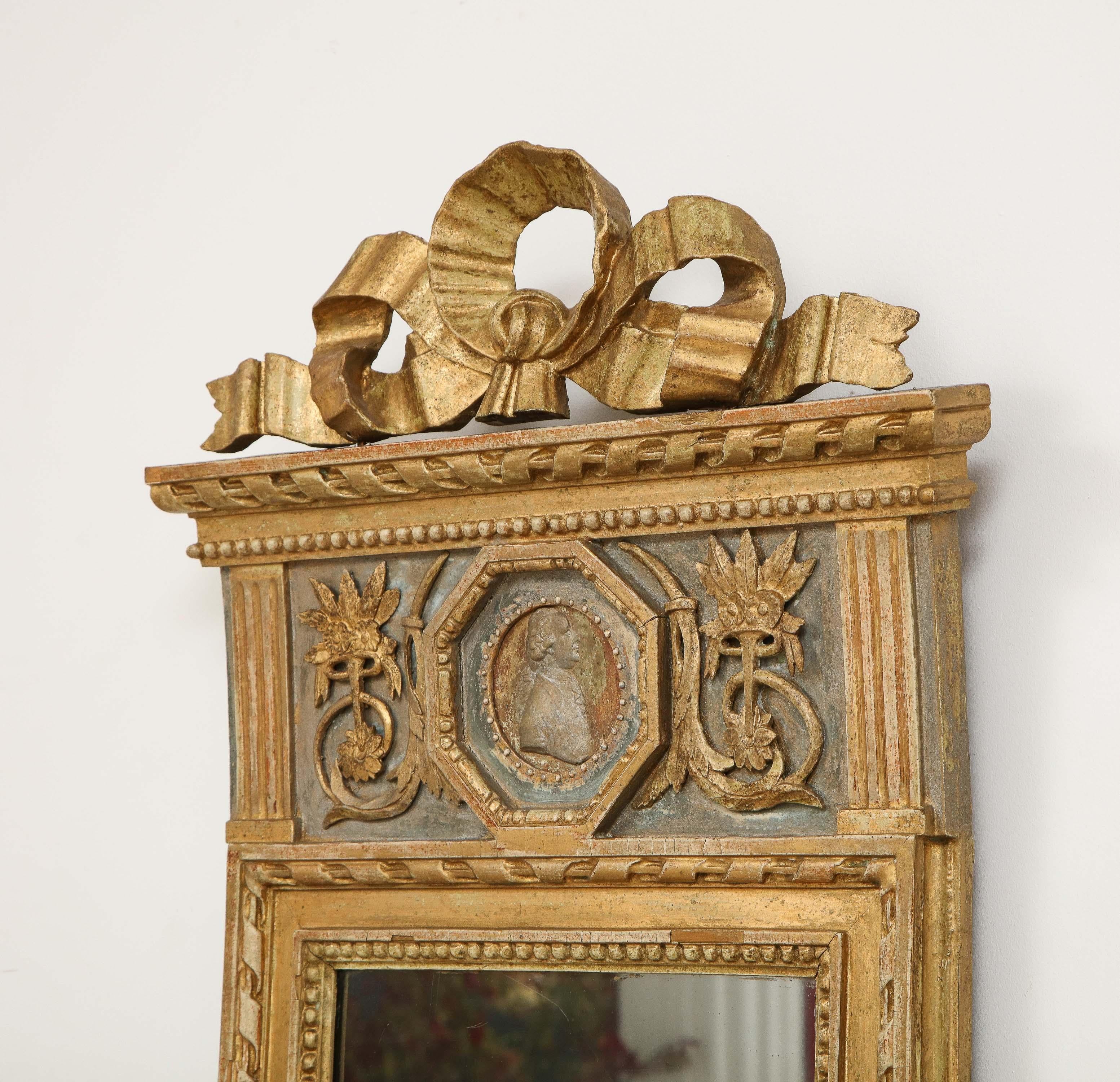 18th Century and Earlier Eric Wahlberg 18th Century Gustavian Mirror, Stockholm, Sweden, Dated 1792 For Sale