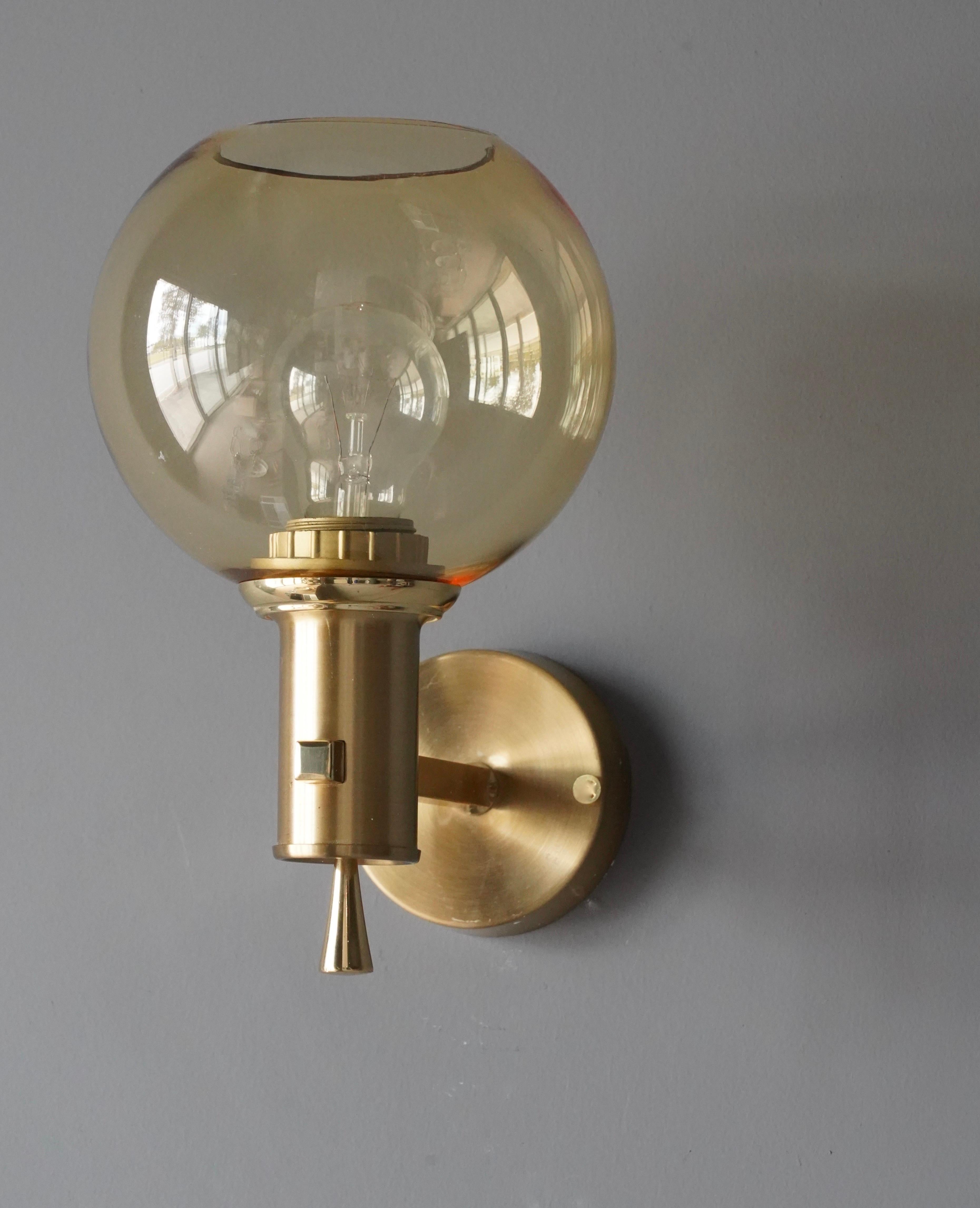 A pair of wall lights. Designed and produced by Eric Wärnå, for EWÅ Värnamo, Sweden, c. 1960s. 

Other designers of the period include Hans-Agne Jacobsen, Paavo Tynell, Josef Frank, Alvar Aalto, and Angelo Lelii.