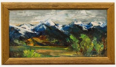 Eric Waters Gibberd (1897-1972) - American School Oil, Montana Mountains