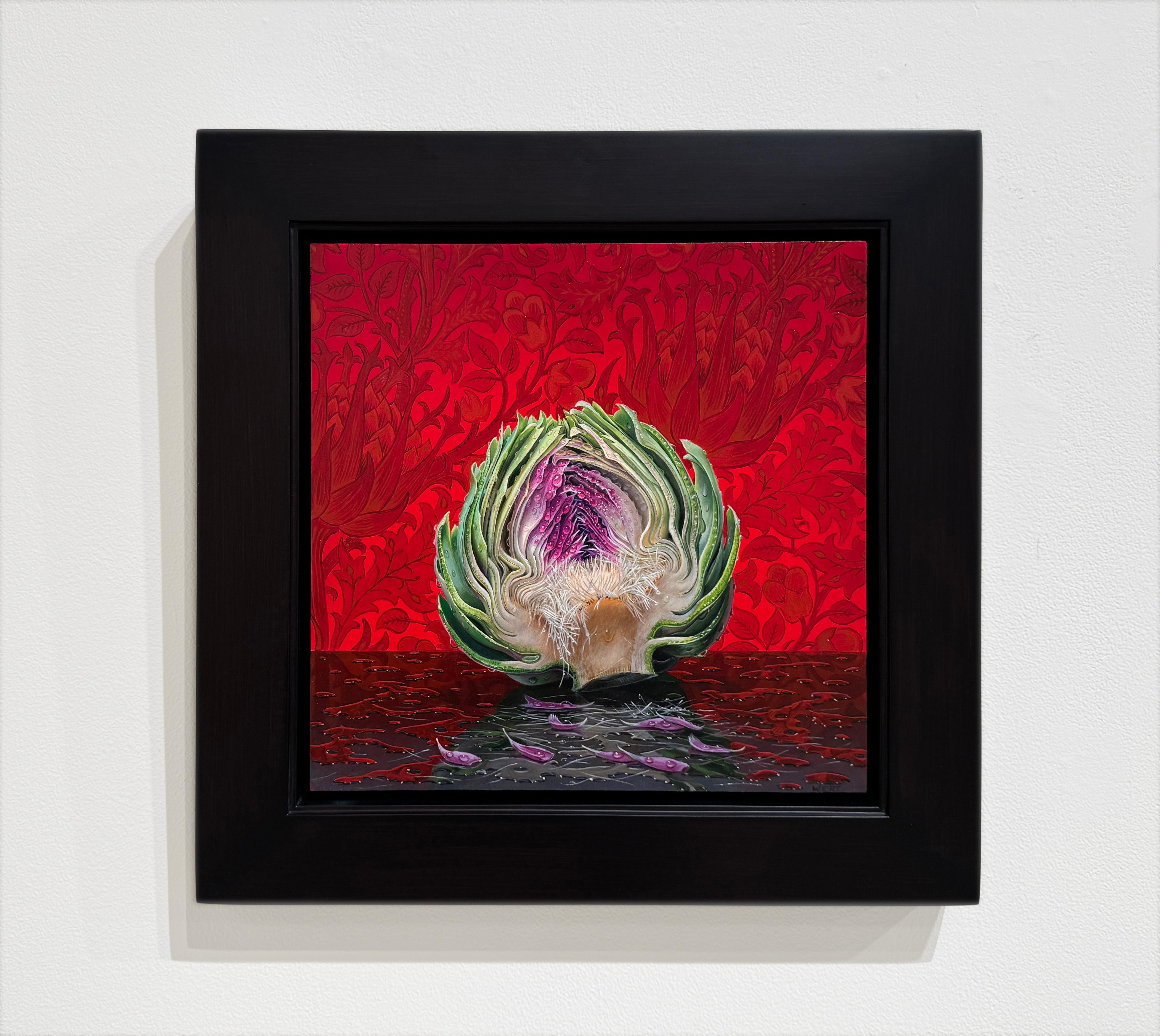 ARTICHOKE - Naturaleza muerta, Vegetal, Hiperrealismo - Painting de Eric Wert