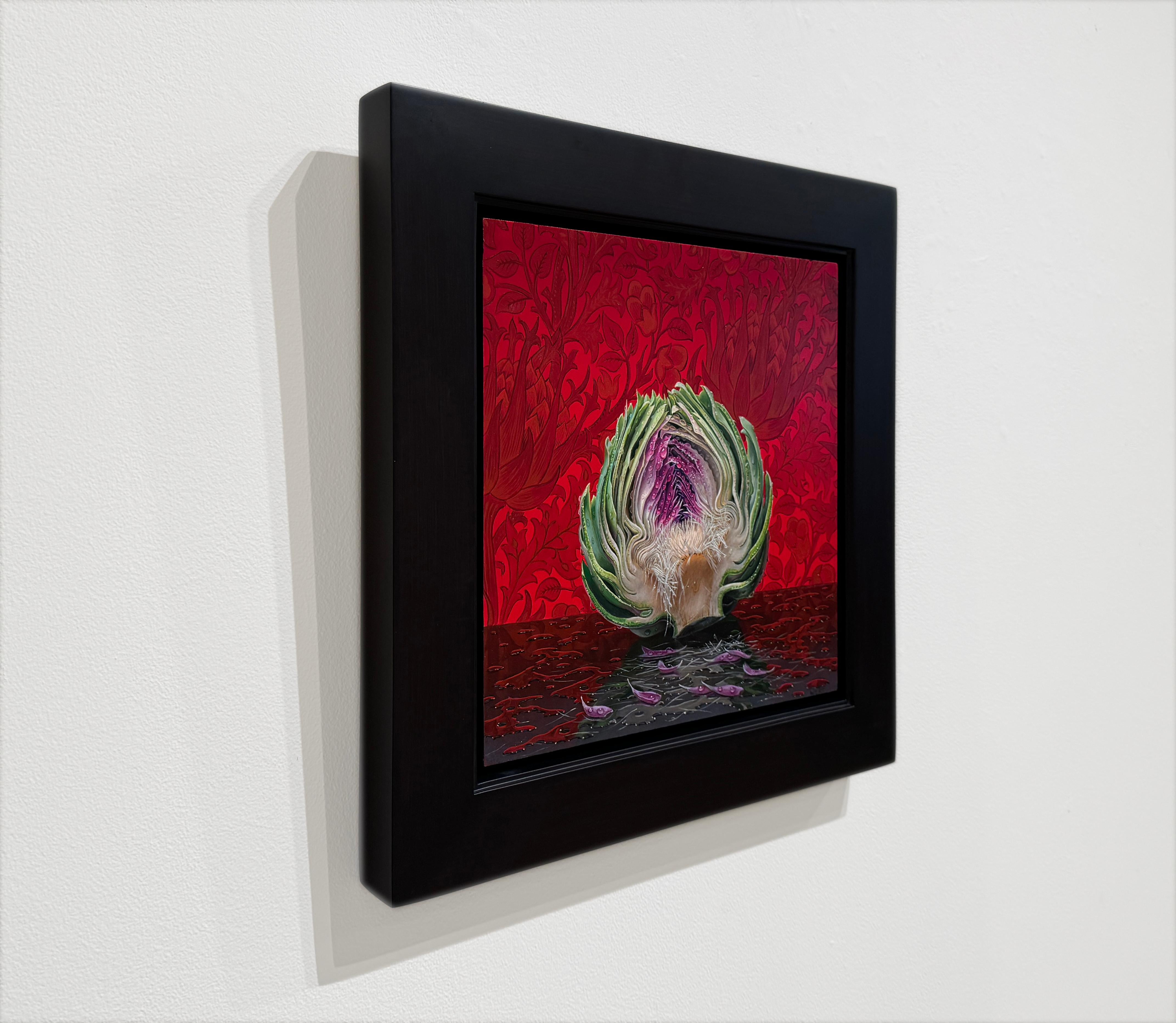 ARTICHOKE - Naturaleza muerta, Vegetal, Hiperrealismo - Painting Contemporáneo de Eric Wert