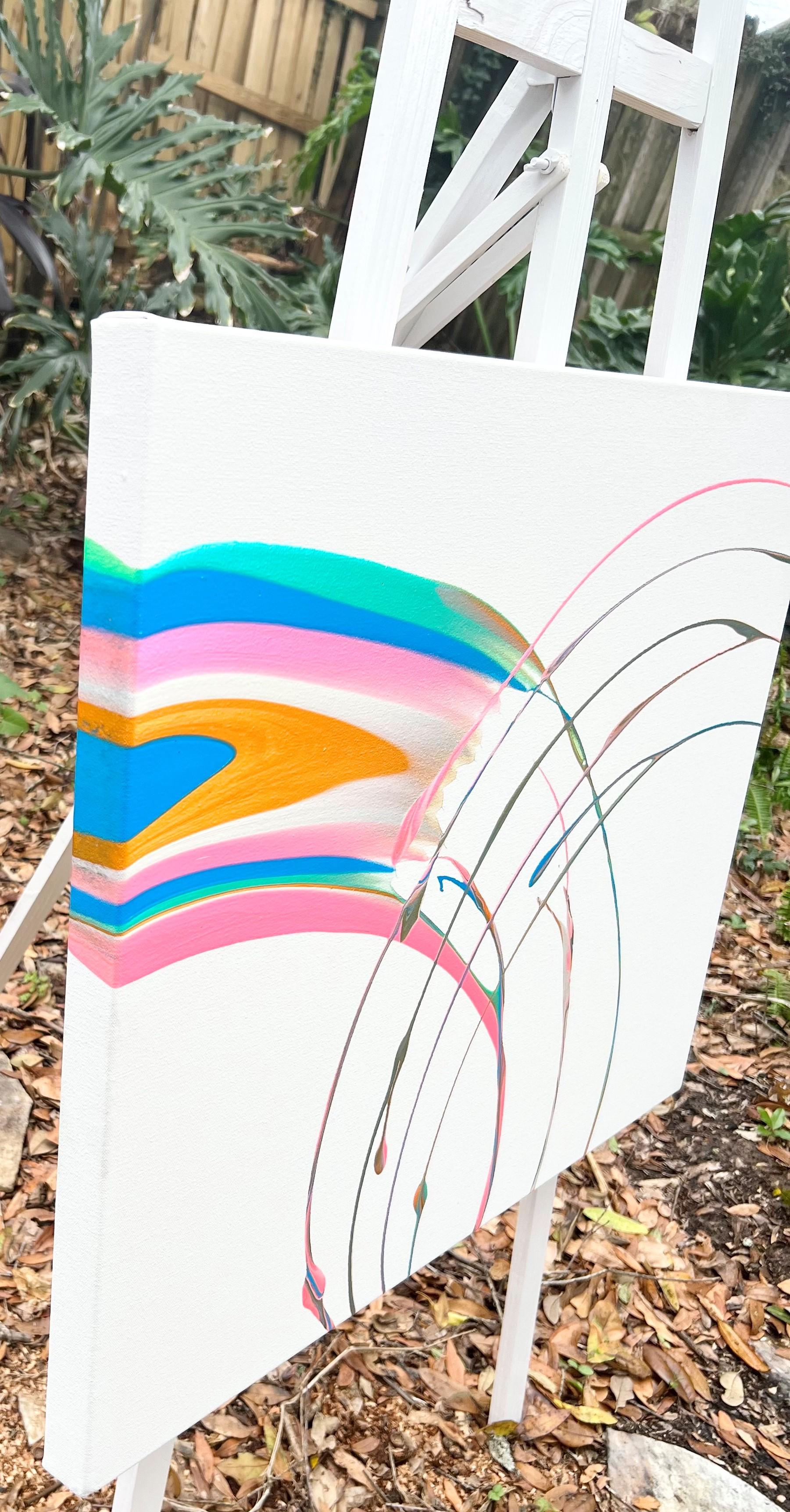 <p>Artist Comments<br>Eric Wilson demonstrates a playful, minimalistic abstract of pastel colors that swish across the canvas with perfect harmony. â€œA lot of my works have some sort of circular gestural movements,â€ says Eric. The piece stands as