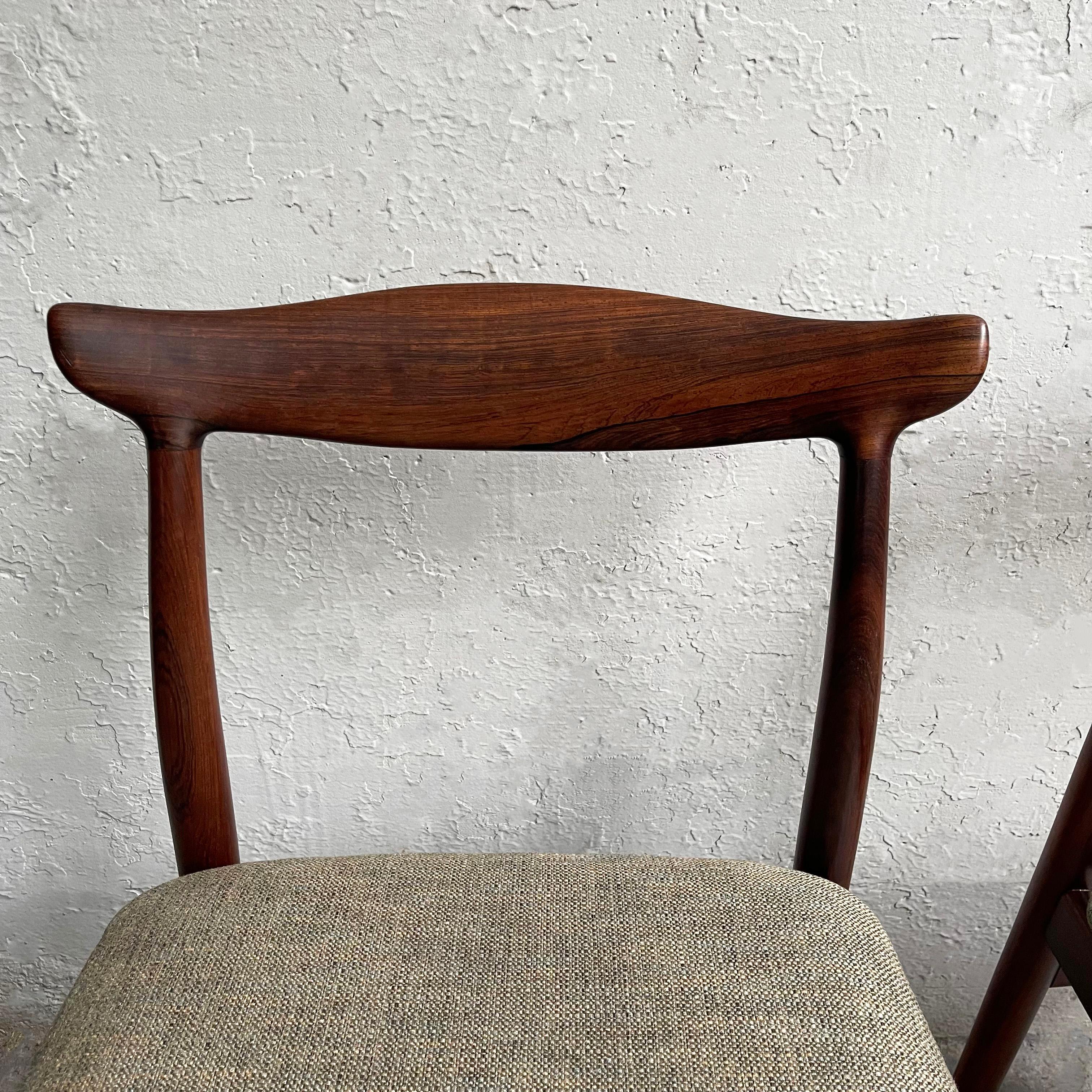 Eric Wørts Model 112 Rosewood Cow Horn Chairs In Good Condition For Sale In Brooklyn, NY