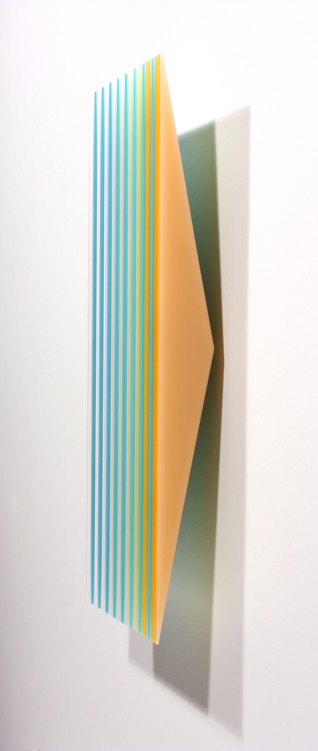 90 To Shore Jaune Droit - Sculpture de Eric Zammitt