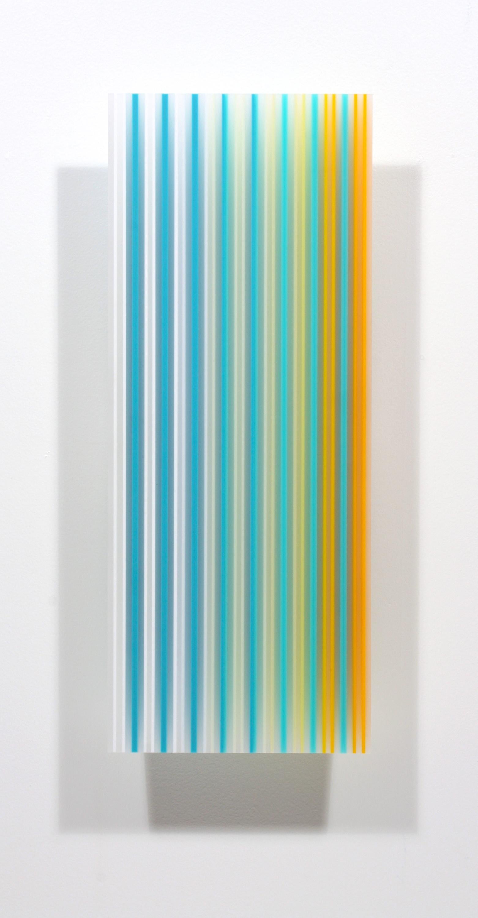 Abstract Sculpture Eric Zammitt - 90 To Shore Jaune Droit