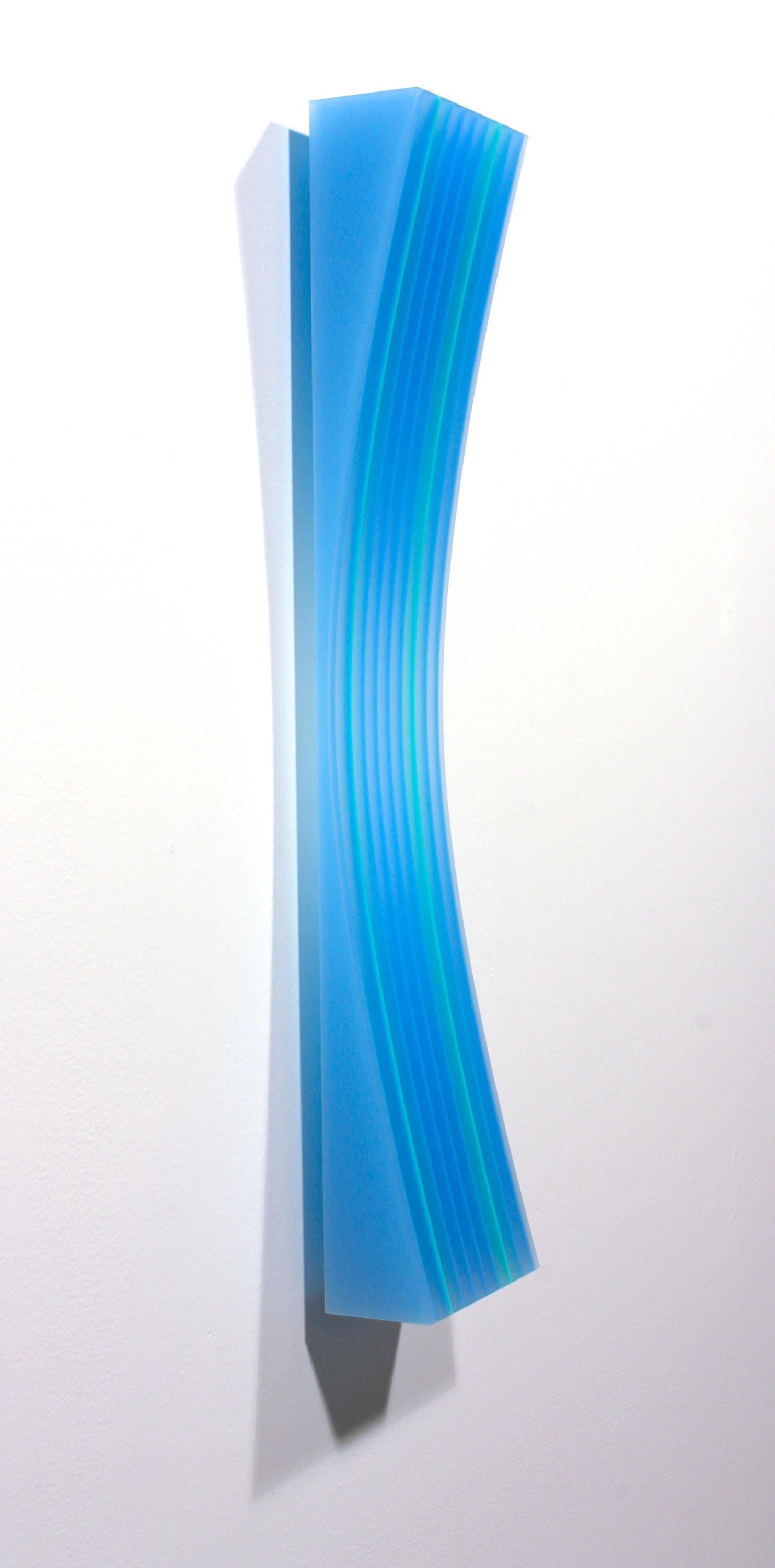 BLUEGREEN 2 AQUA Concave - Sculpture by Eric Zammitt