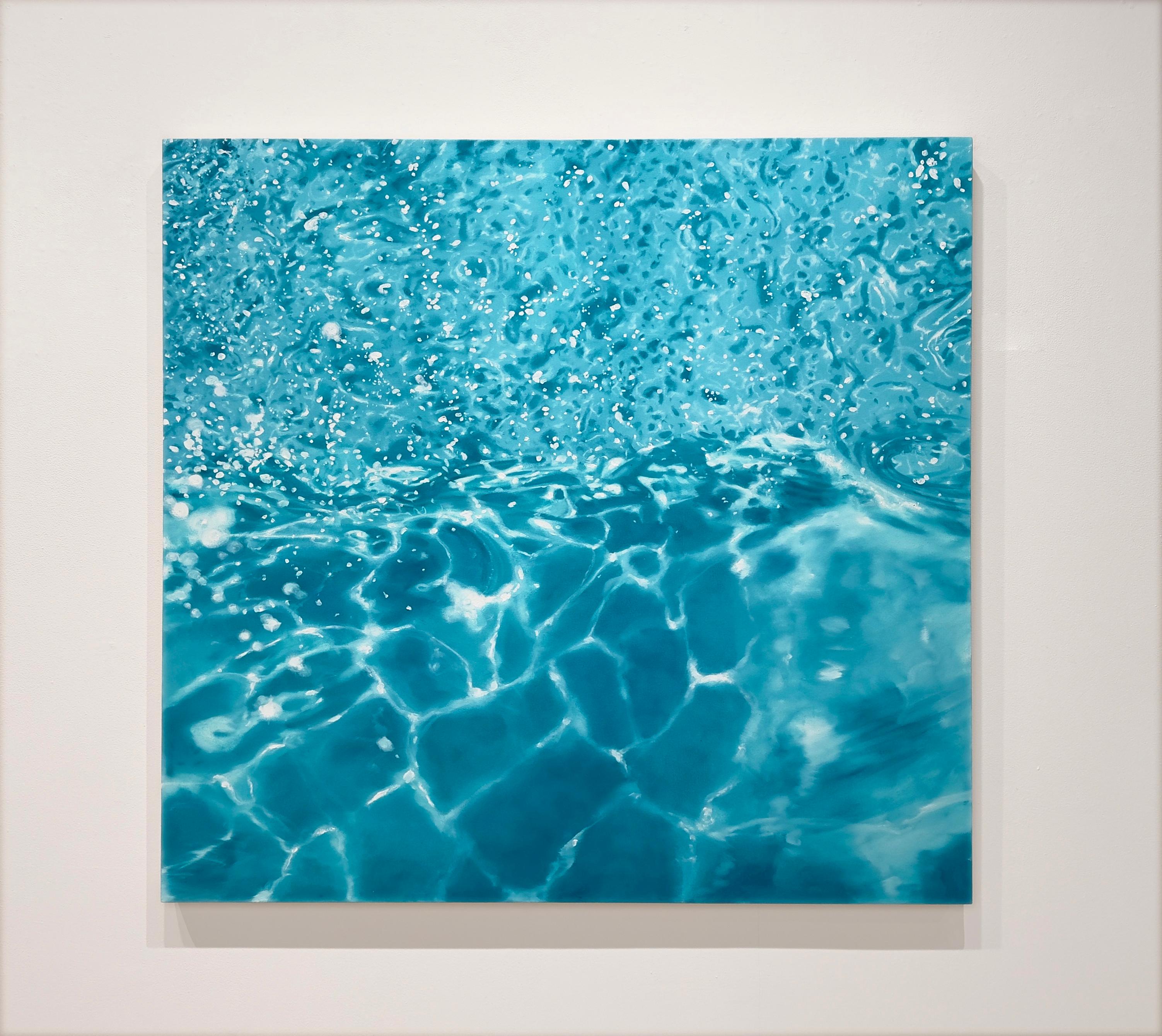 BLUE RIPPLE - Piscina / Realismo / Paesaggio acquatico / Astratto / Luce - Painting di Eric Zener