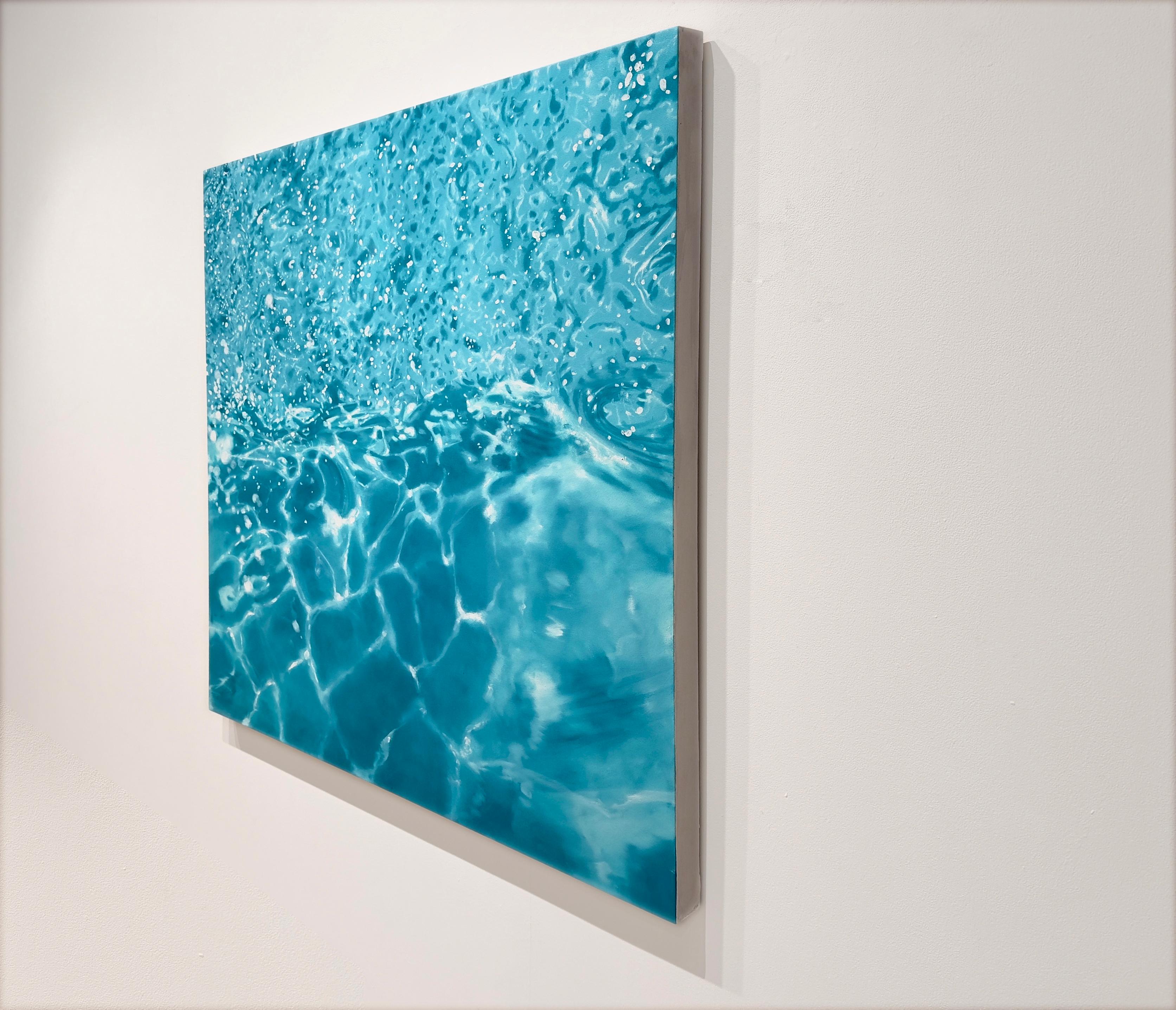 BLUE RIPPLE - Piscina / Realismo / Paesaggio acquatico / Astratto / Luce - Painting Contemporaneo di Eric Zener