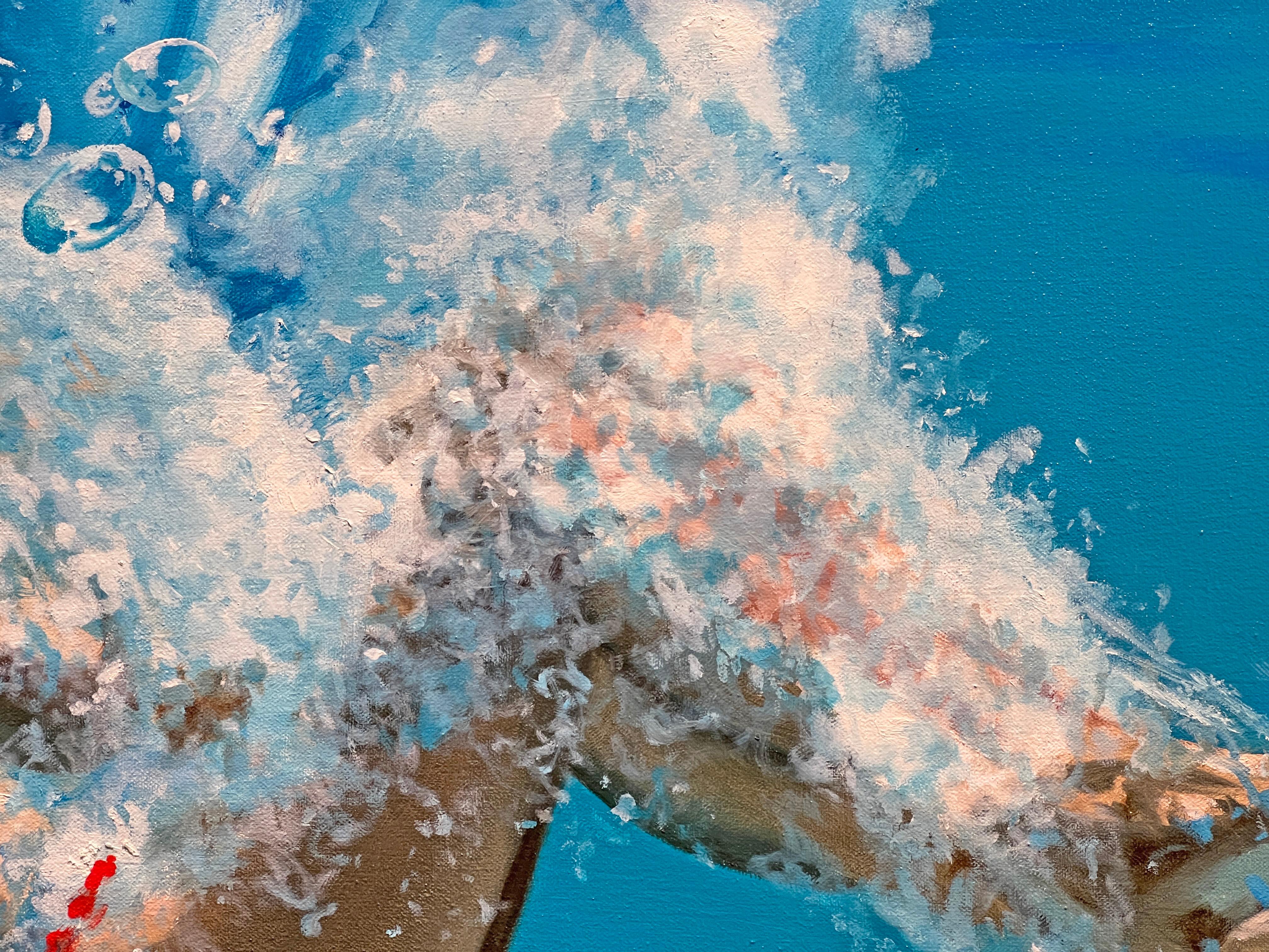 ENVELOP - Contemporary Figurative Realism / Swimmer / Diver / Water For Sale 2