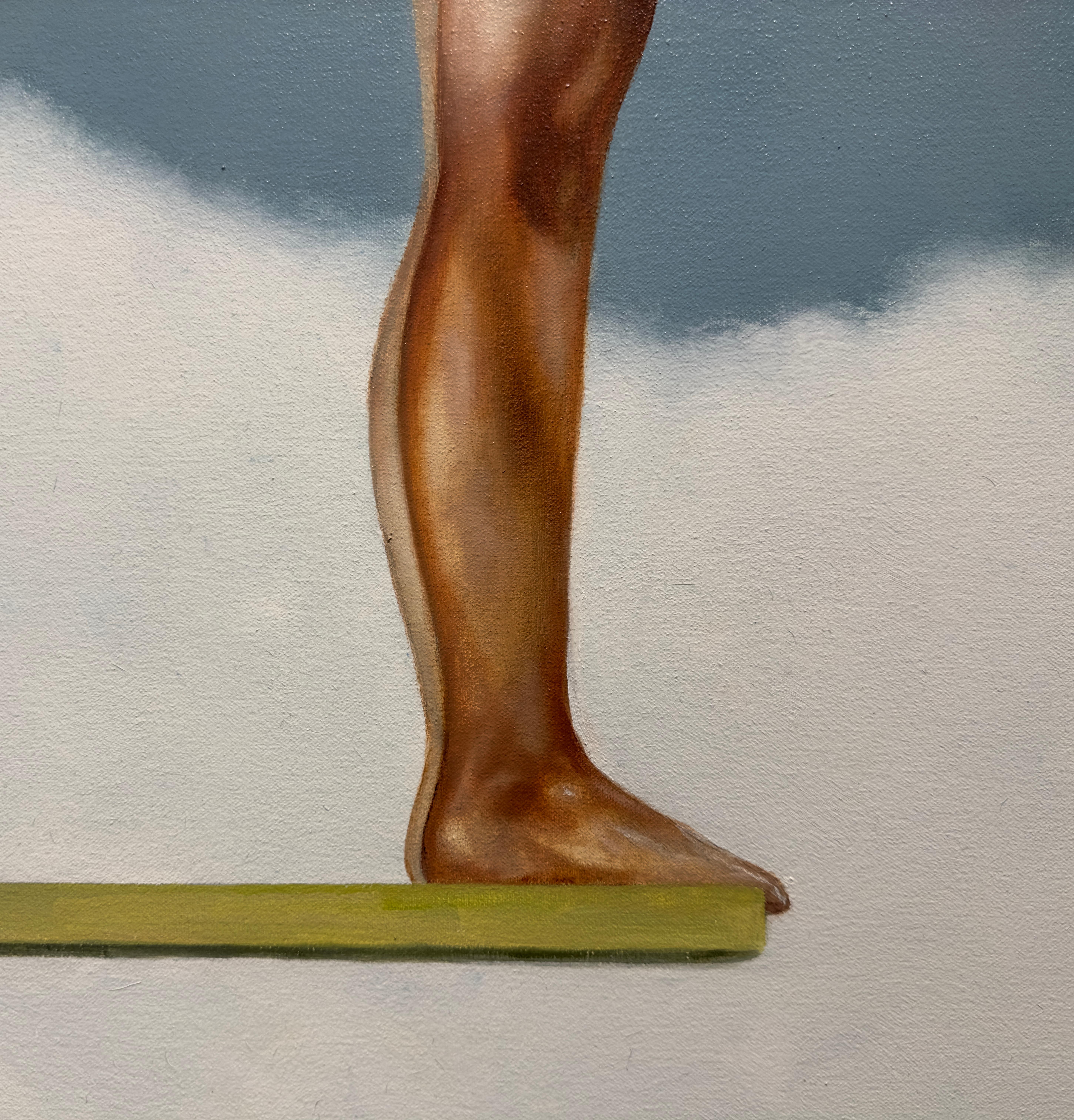 GRACE - Realismo Figurativo / Mujer Nadadora / Casa en la Playa / Contemporáneo en venta 2