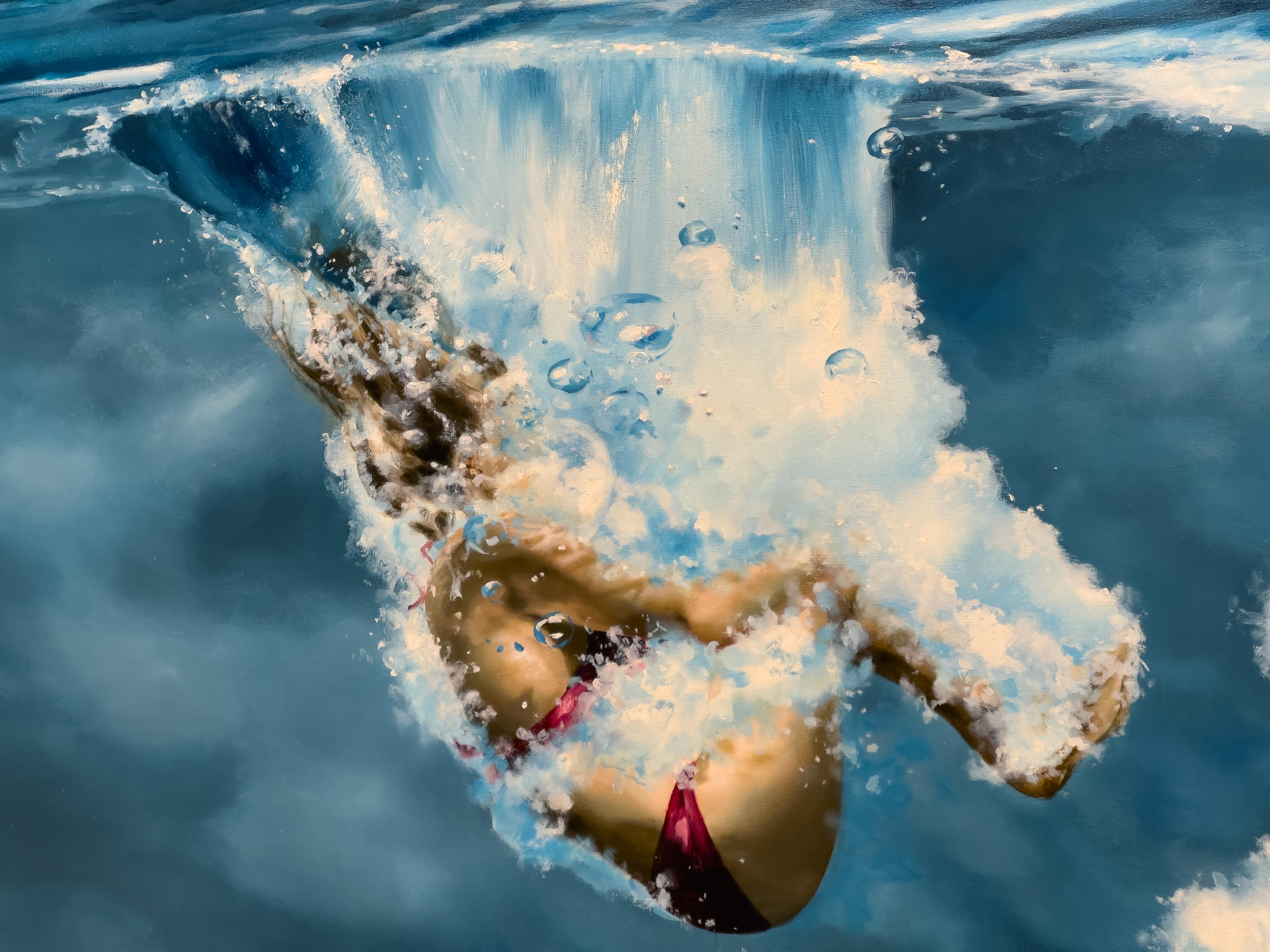 IMMERSION - Contemporary / Figurative / Water Scene / Swimmers For Sale 1