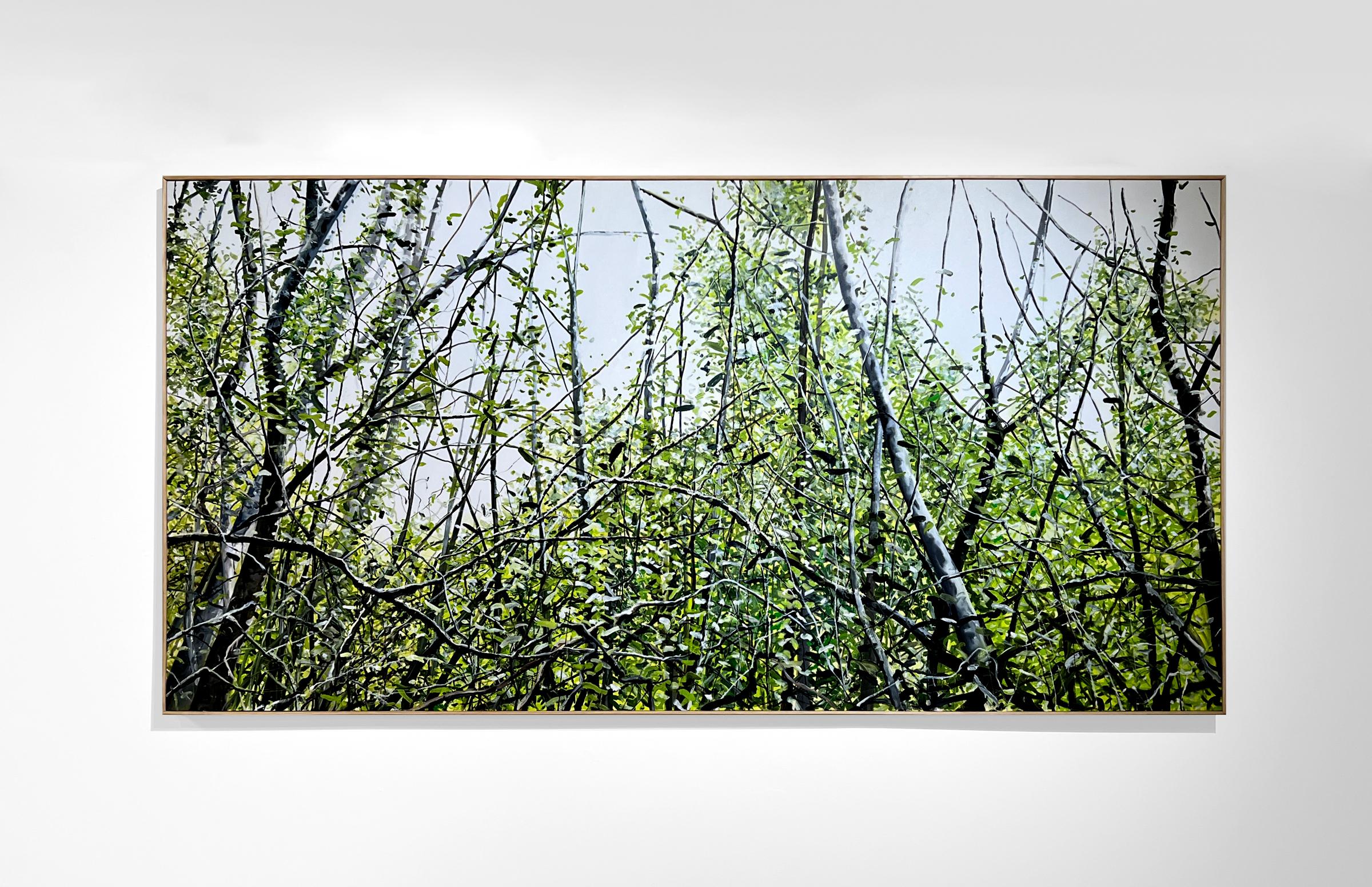 LONG JOURNEY - Zeitgenössischer Realismus / Üppige grüne Landschaft – Painting von Eric Zener