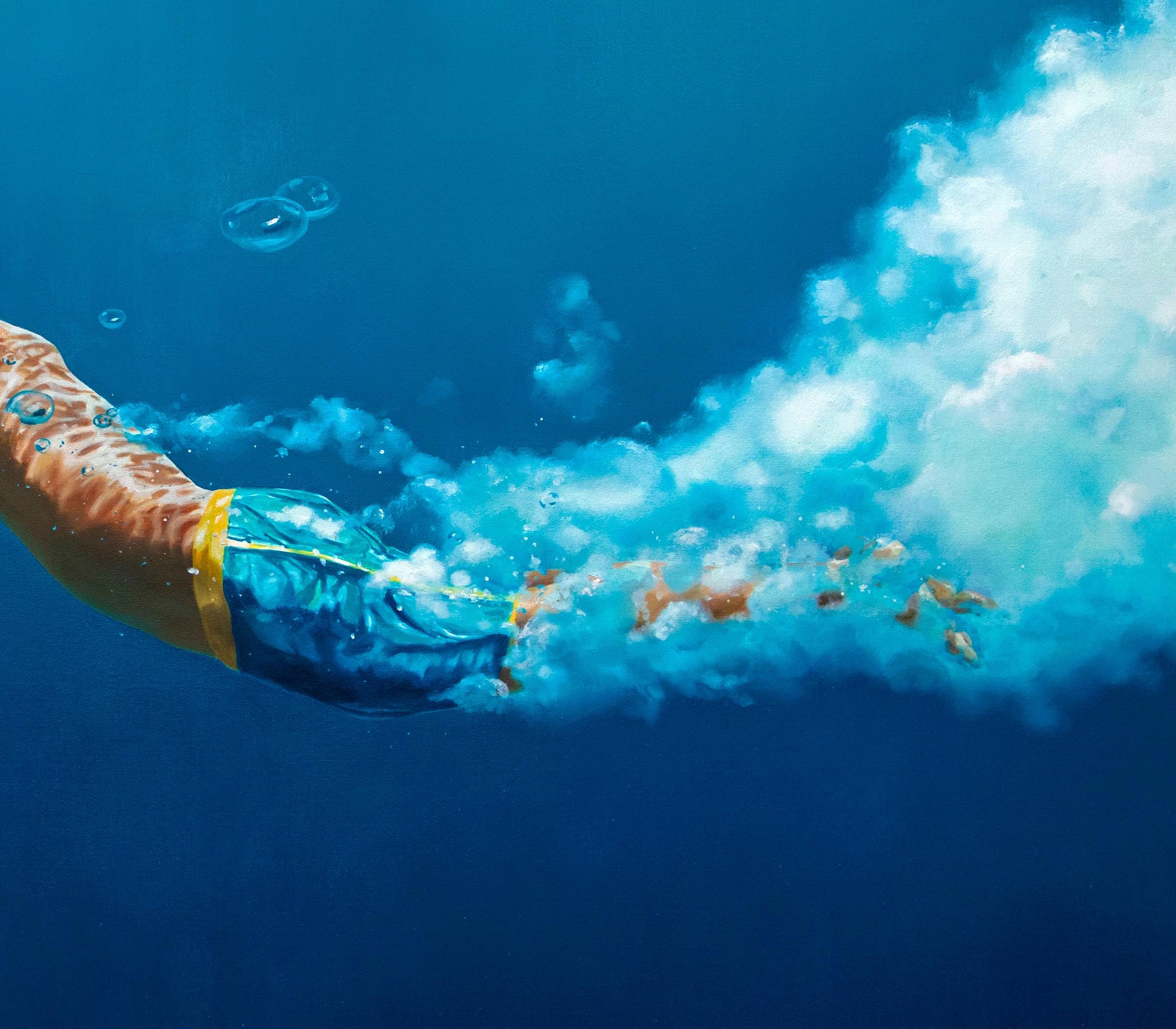 painting bubbles underwater