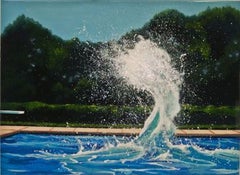 Blue Sky / Waves / Pool / Summer / Photo-transparency / Photorealist 