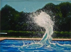 Blue Sky / Waves / Pool / Summer / Photo-transparency / Photorealist