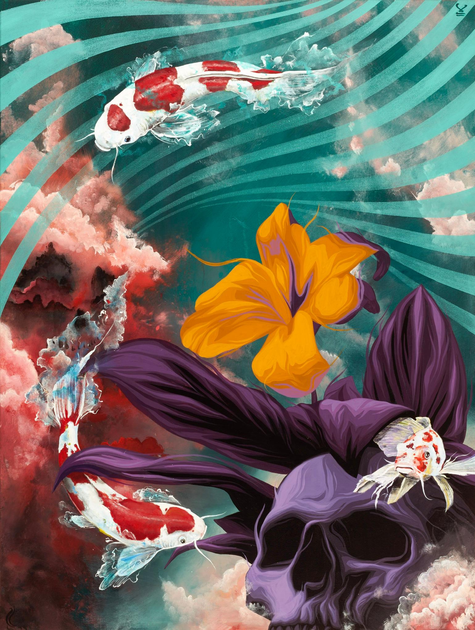 Requiem per un sogno - Painting di Eric ZOUEH Skotnes, Ryan "Yanoe" Sarfati