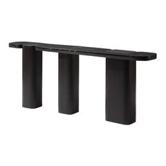 Erice Black Ash Wood Console