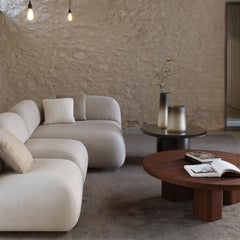 Table basse ronde en bois Erice R par Carpanese Home