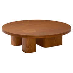 Erice R Round Wood Coffee Table by Carpanese Home