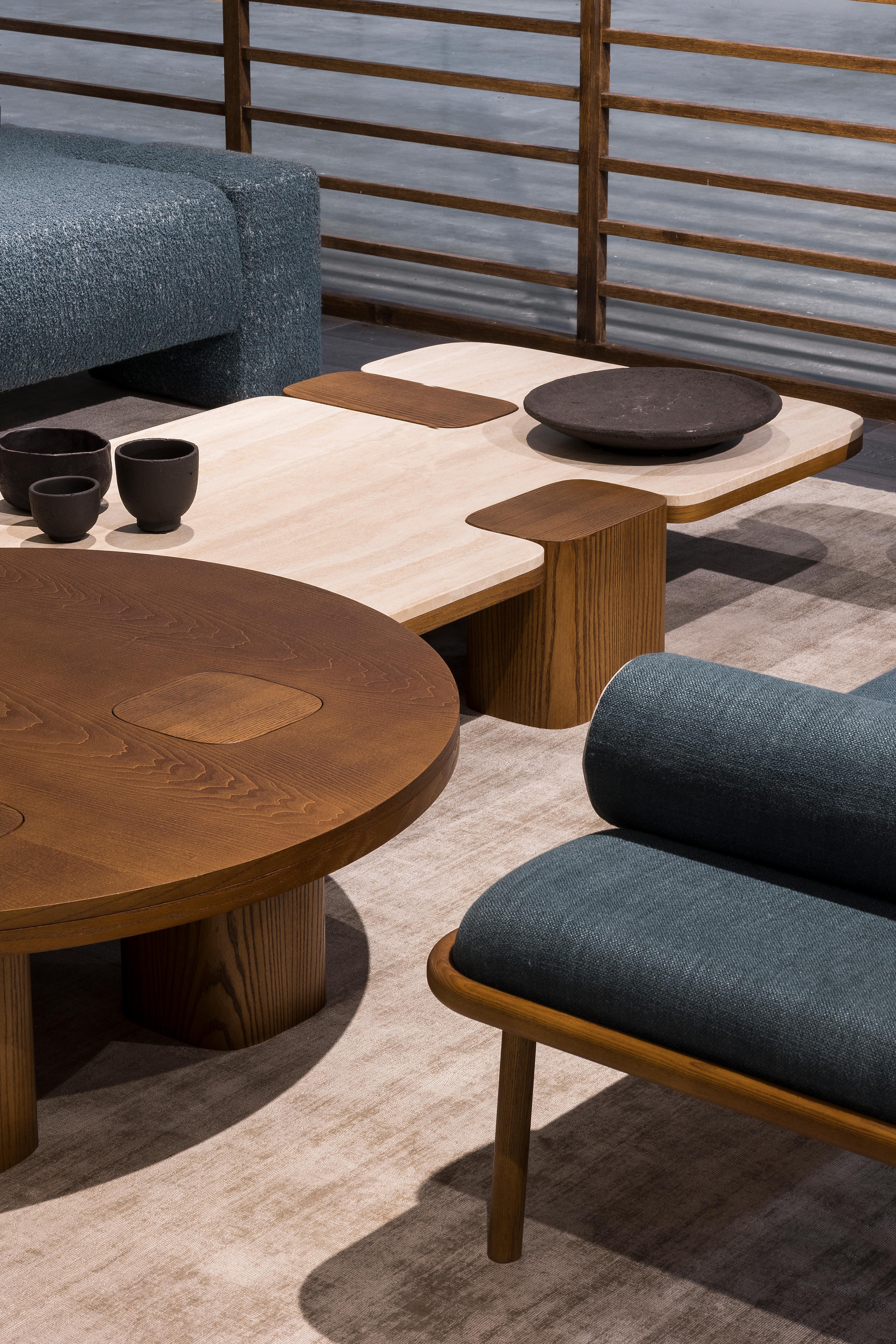 Erice Xl Carpanese Home Italia Rectangular Coffee Table Modern 21st Century For Sale 5