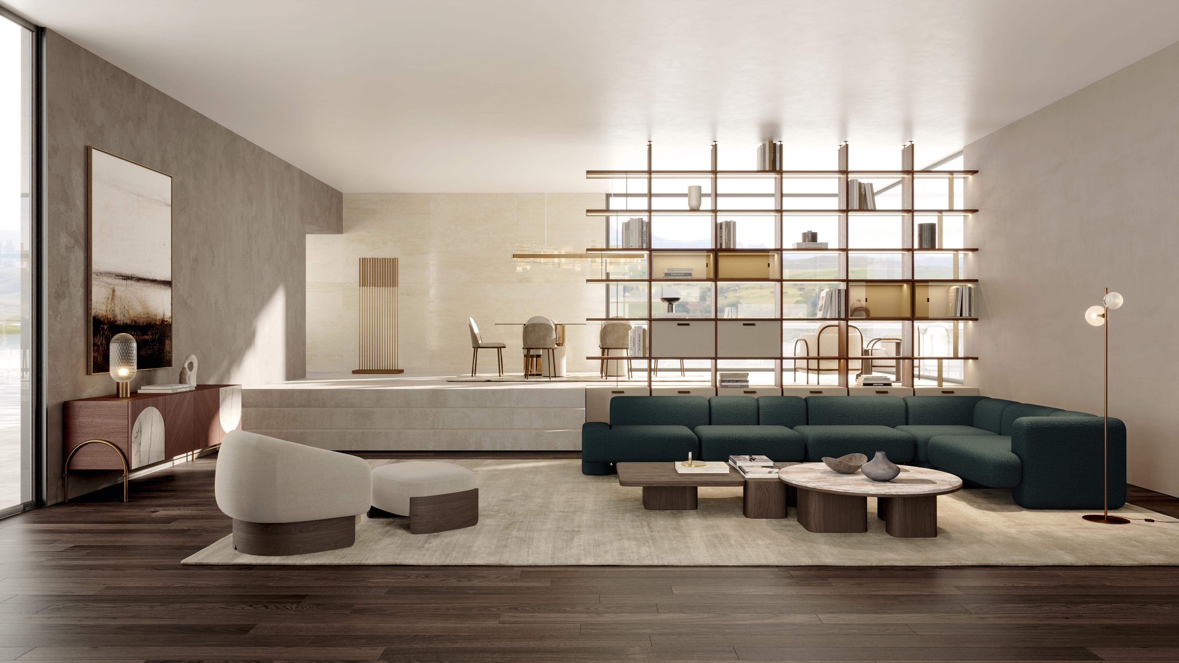 Marble Erice Xl Carpanese Home Italia Rectangular Coffee Table Modern 21st Century For Sale