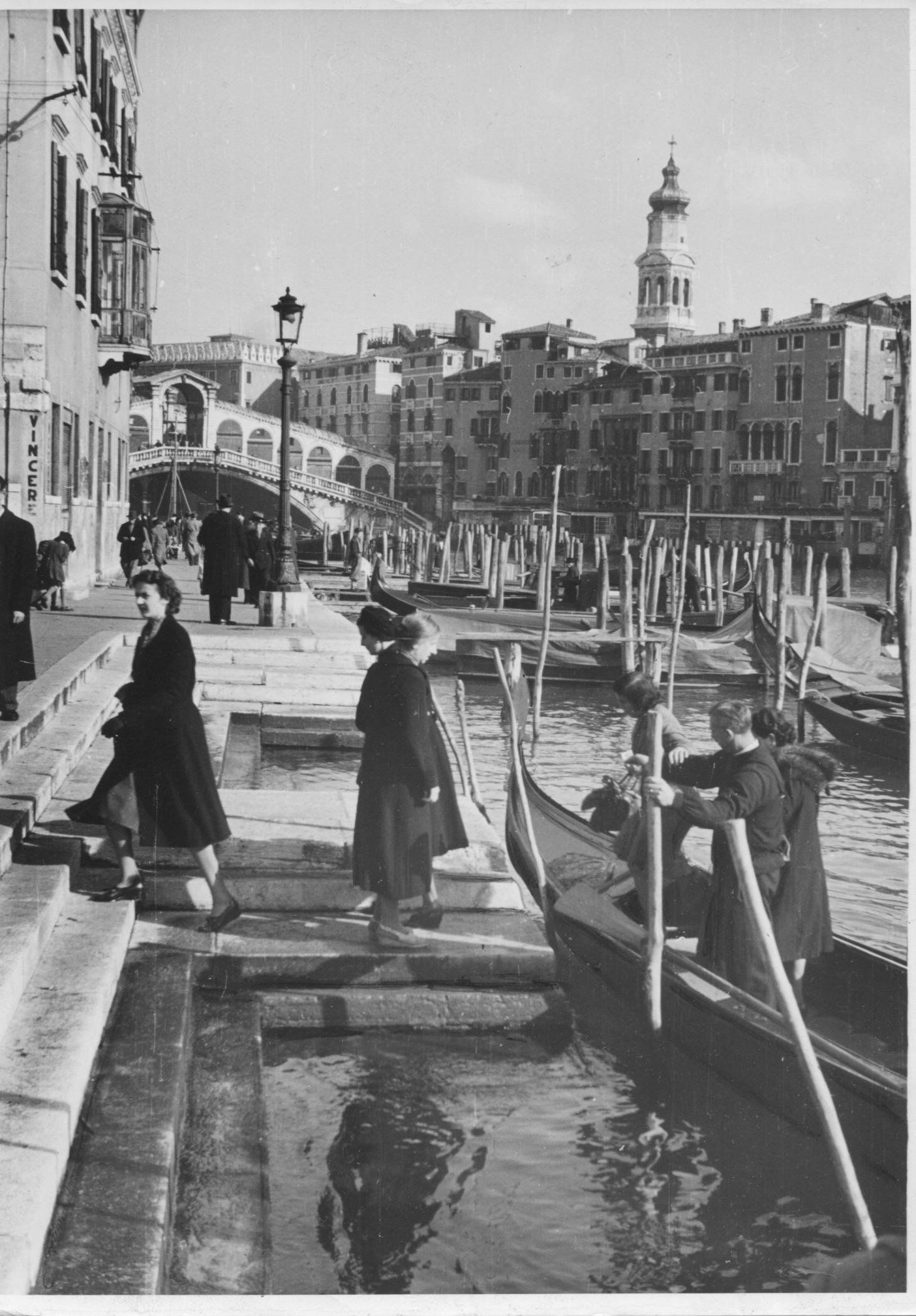 Erich Andres Black and White Photograph - Andres: Venice - Canale Grande with Rialto Bridge