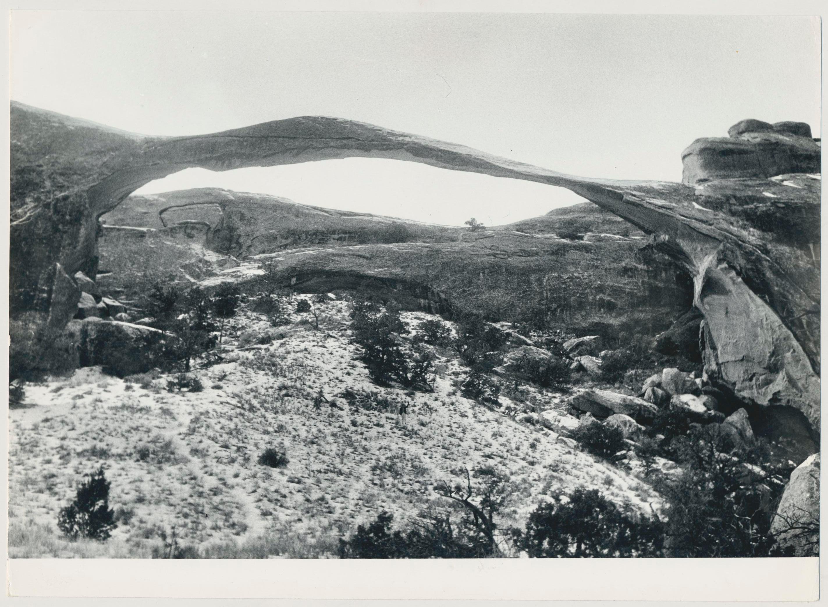 Erich Andres Black and White Photograph - Arches Nationalpark, Black and White, USA 1960s, 17, 1 x 23, 5 cm