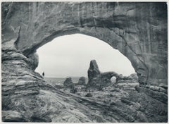 Vintage Arches Nationalpark, Utah, Black and White, USA 1960s, 17 x 23, 4 cm