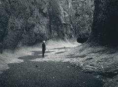 Canyon, Person, Schwarz und Weiß, USA 1960er Jahre, 23,1 x 18,2 cm