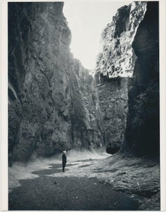 Vintage Canyon, Person, Black and White, USA 1960s, 23,1 x 18,2 cm