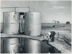 Cowboy at work, Texas, Black and White Photography, USA ca. 1960, 17, 2 x 23 cm