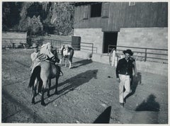 Cowboys, Riding, Texas, Black and White Photography, USA, 1960s, 17, 1 x 23, 2 cm