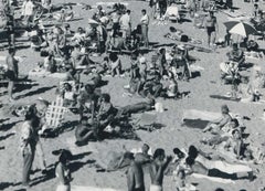 Crowded Beach, Florida, Black and White Photography, USA 1960s 23, 2 x 17, 9 cm