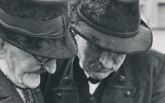 Gentlemen; Street Photography, Black and White, Italy 1950s, 17.7 x 12.9 cm