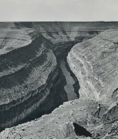 Gooseneck, Grand Canyon, Utah, Black and White, USA 1960s, 17, 8 x 23, 3 cm
