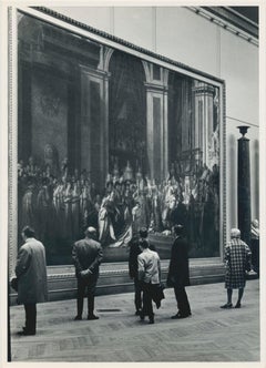 Vintage Louvre, Art, Museum, Black and White, Paris, 1950s, 17, 1 x 12, 1 cm