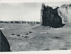 Monument Valley, Utah/Arizona, noir et blanc, États-Unis, 17,1 x 23,1 cm