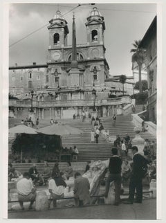 Rome - Spanish Steps, Italy 1950s, 23,2 x 17,3 cm