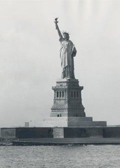 Liberty Freiheitsstatue, Schwarz-Weiß, Fotografie, USA, 1960er Jahre, 18 x 23,3 cm