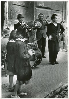 Street musicians Naples 1955