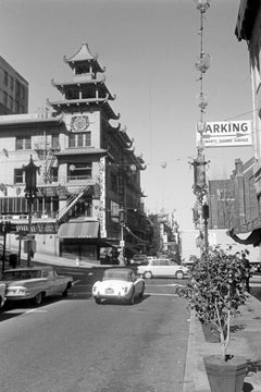 Street view of Chinatown along Grant Avenue, San Francisco 1962.