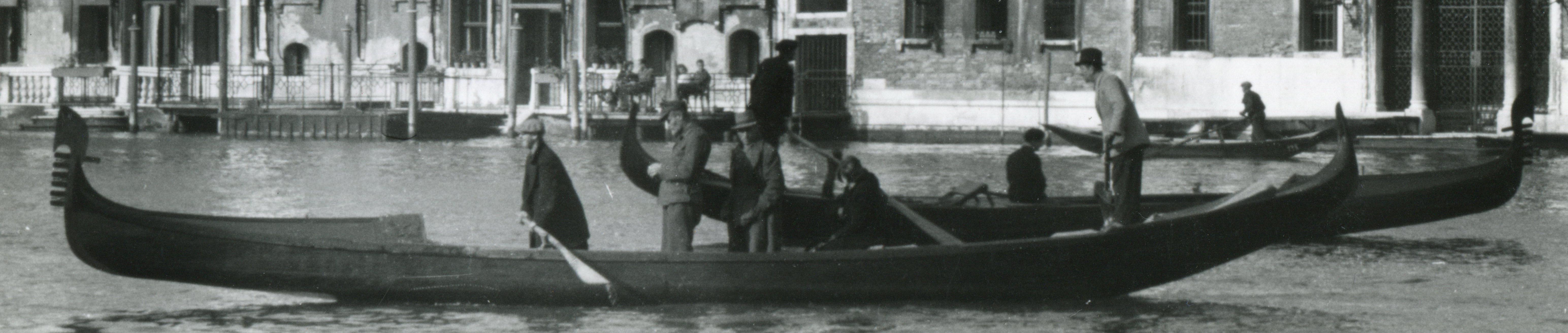 Venice - Gondola  1954 - Photograph by Erich Andres