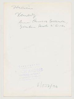 Venice - Gondola on Water with people, Italy, 1950s, 17, 3 x 11, 5 cm